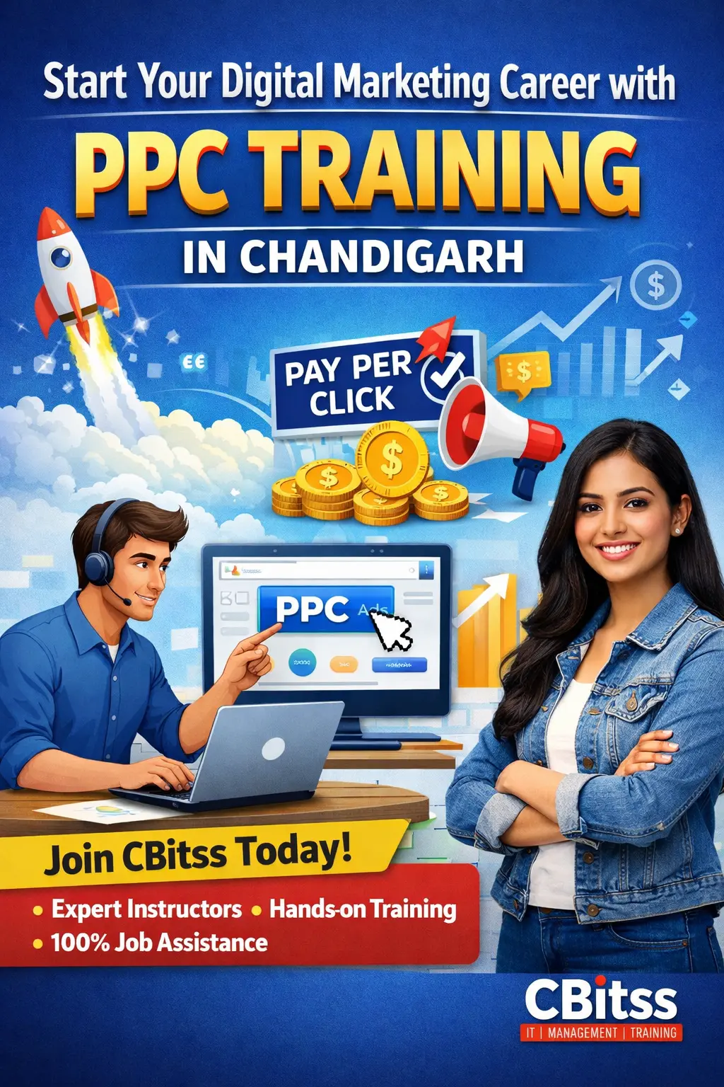 Start Your Digital Marketing Career with PPC Training in Chandigarh – CBitss